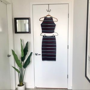 AMERICAN APPAREL 2 piece pencil skirt and crop set